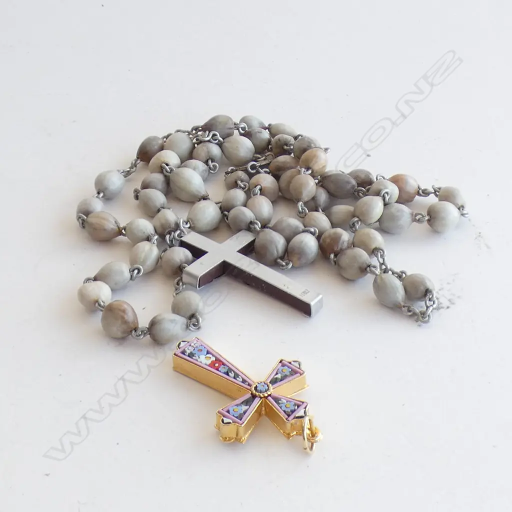 ROSARY AND A MOSAIC CROSS Image 1++