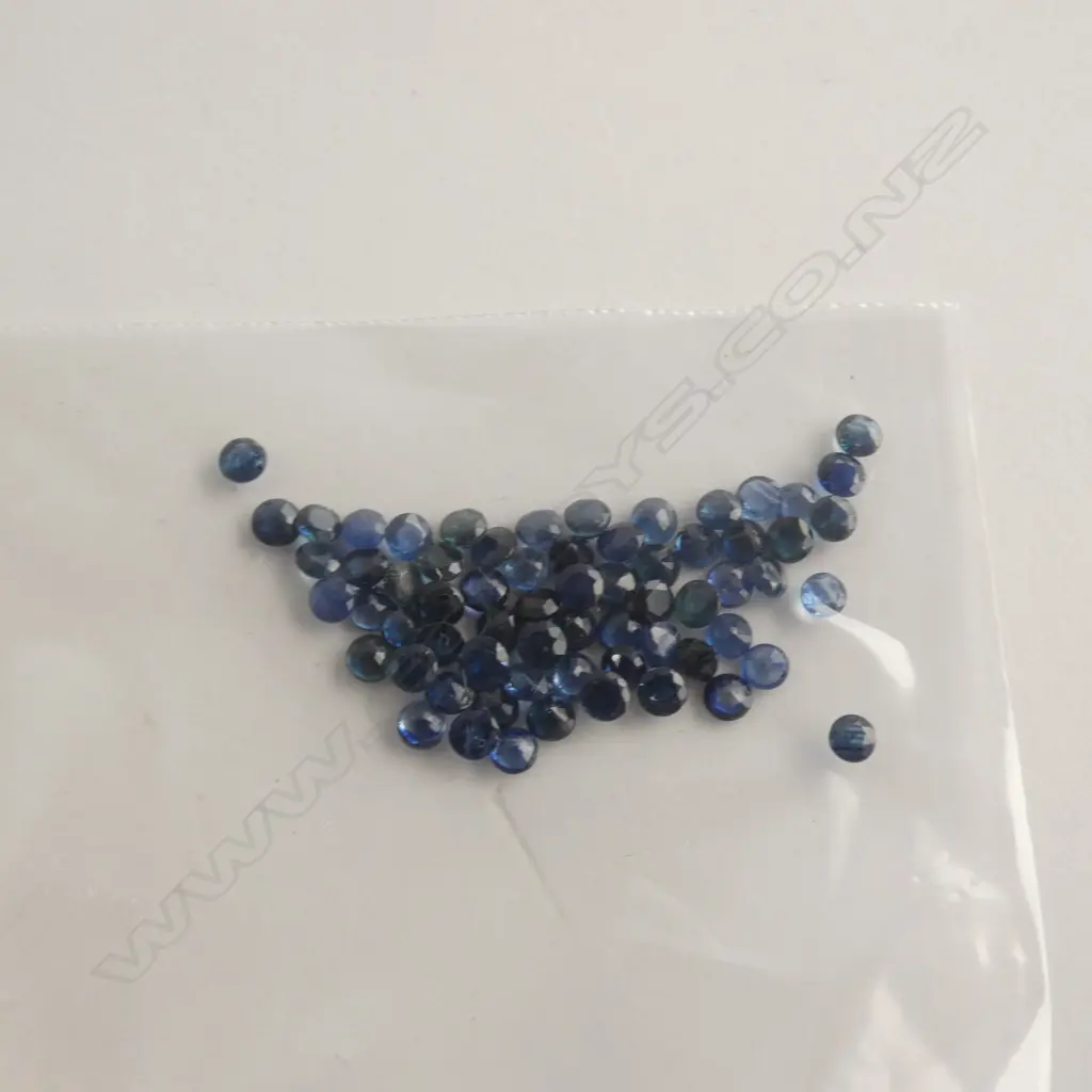 10CT ROUND FACETED SAPPHIRES  Image 1++