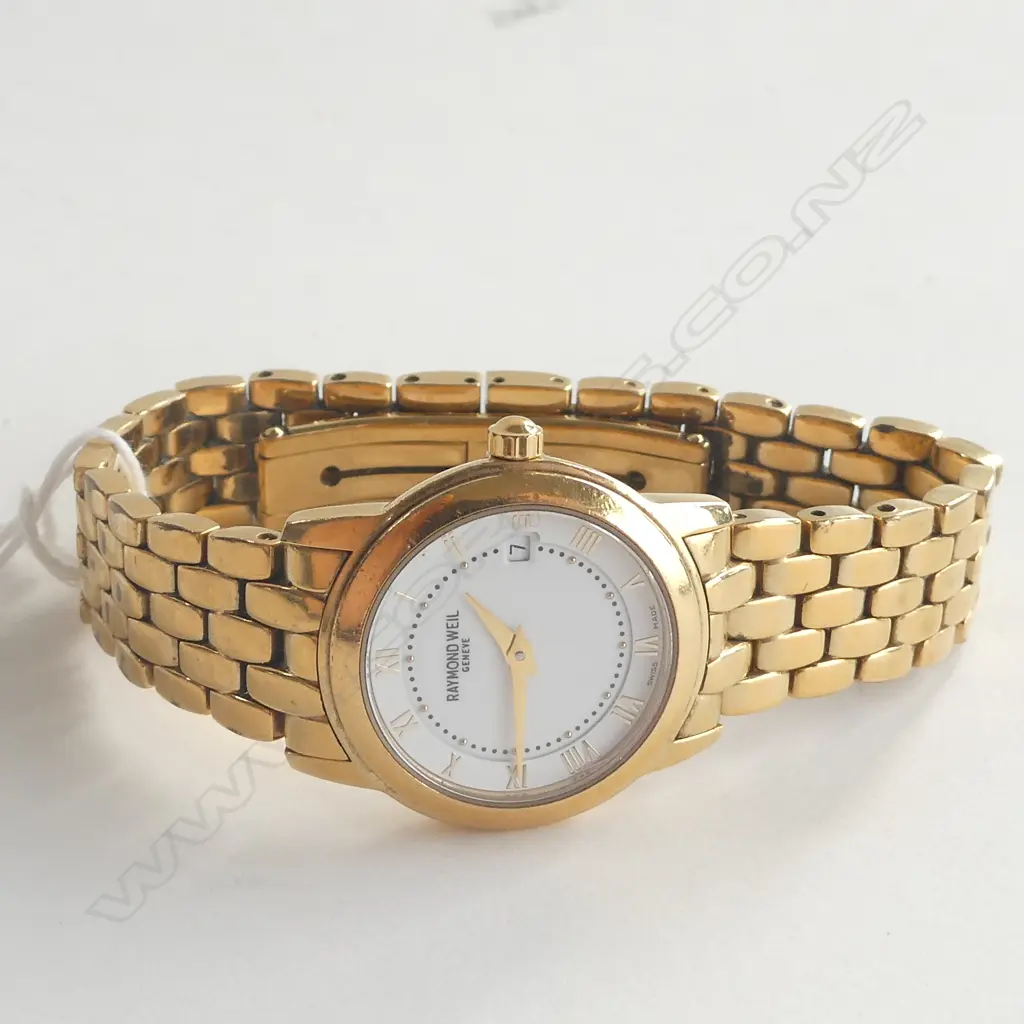 RAYMOND WEIL 18CT GOLD PLATED WRIST WATCH Image 1++