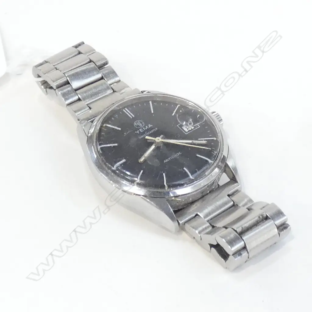 Yema Vintage black dial. Runs OK Image 1++