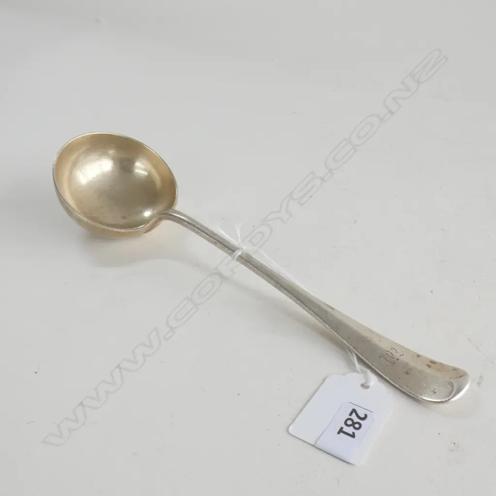 EDW. STG SILVER SAUCE LADLE SHEFFIELD 1903 90 GRAMS Image 1++