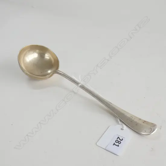 EDW. STG SILVER SAUCE LADLE SHEFFIELD 1903 90 GRAMS