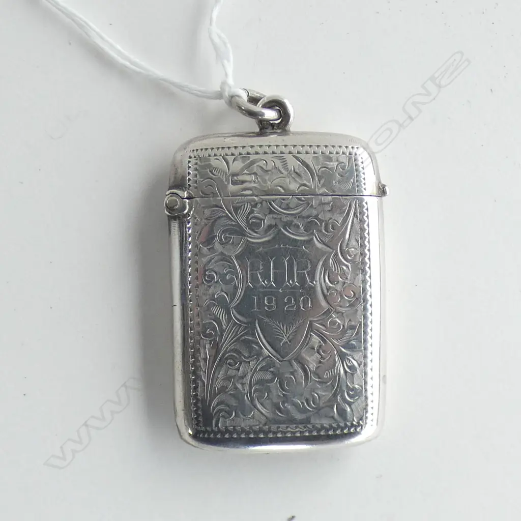 SILVER VESTA CASE CHESTER 1901 26gm Image 1++