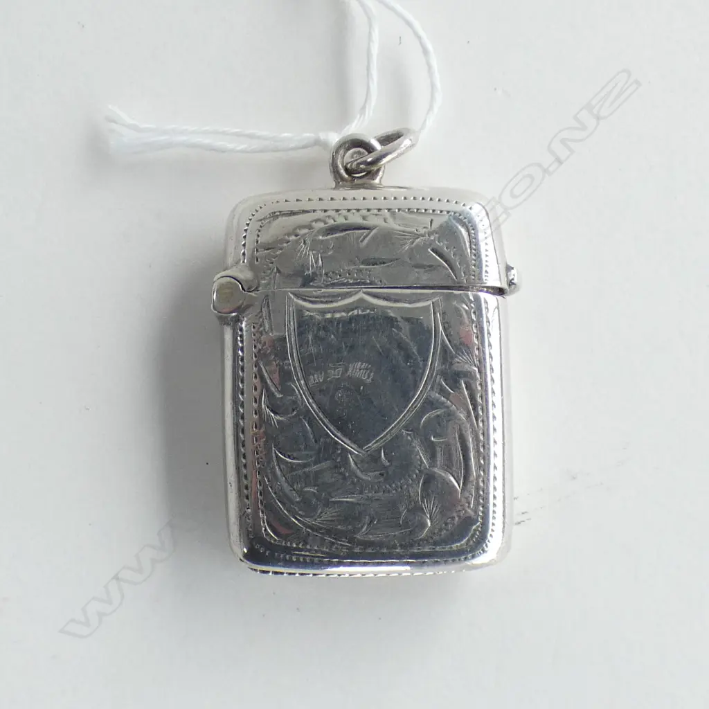 SILVER VESTA CASE CHESTER 1901 16gm Image 1++