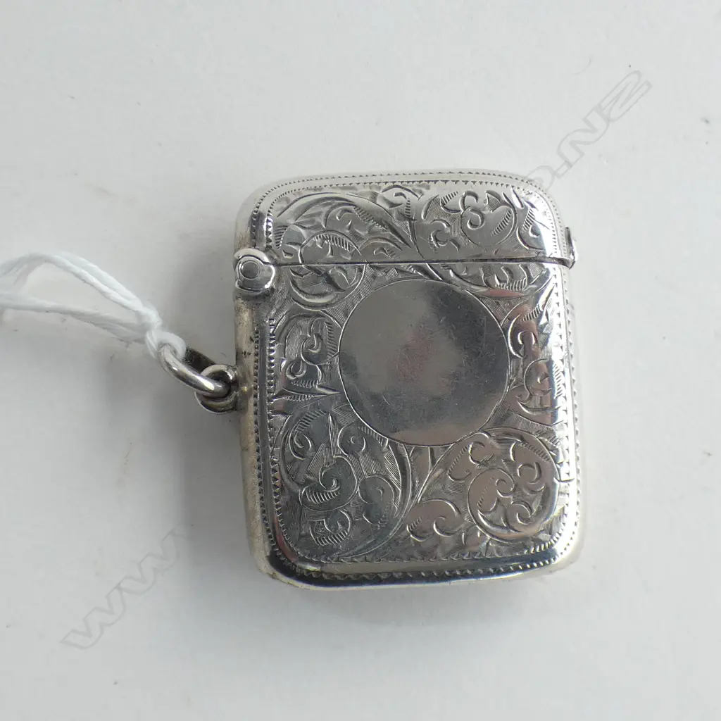 SILVER VESTA CASE BIRMINGHAM 1903 22gm Image 1++