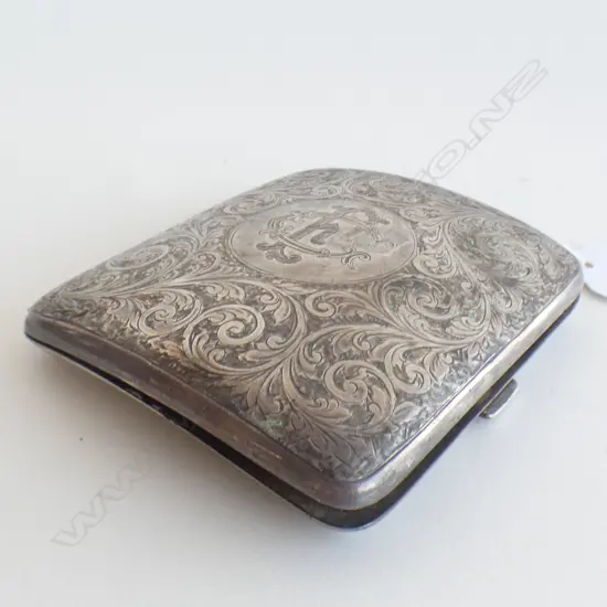 STG SILVER CIGARETTE CASE, CHESTER 1908 100 GRAMS