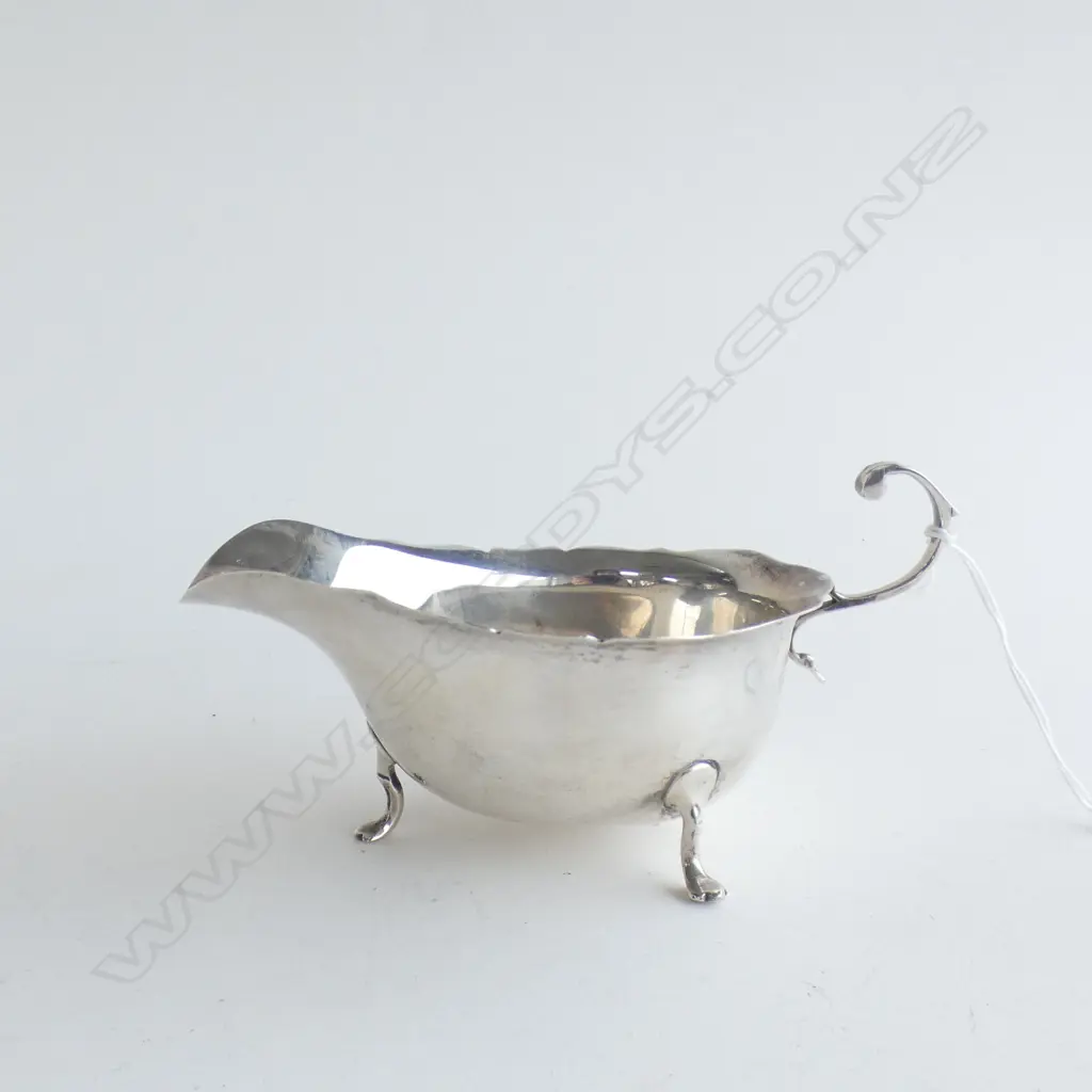 SILVER SAUCE BOAT BIRMINGHAM 1908 91gm Image 1++
