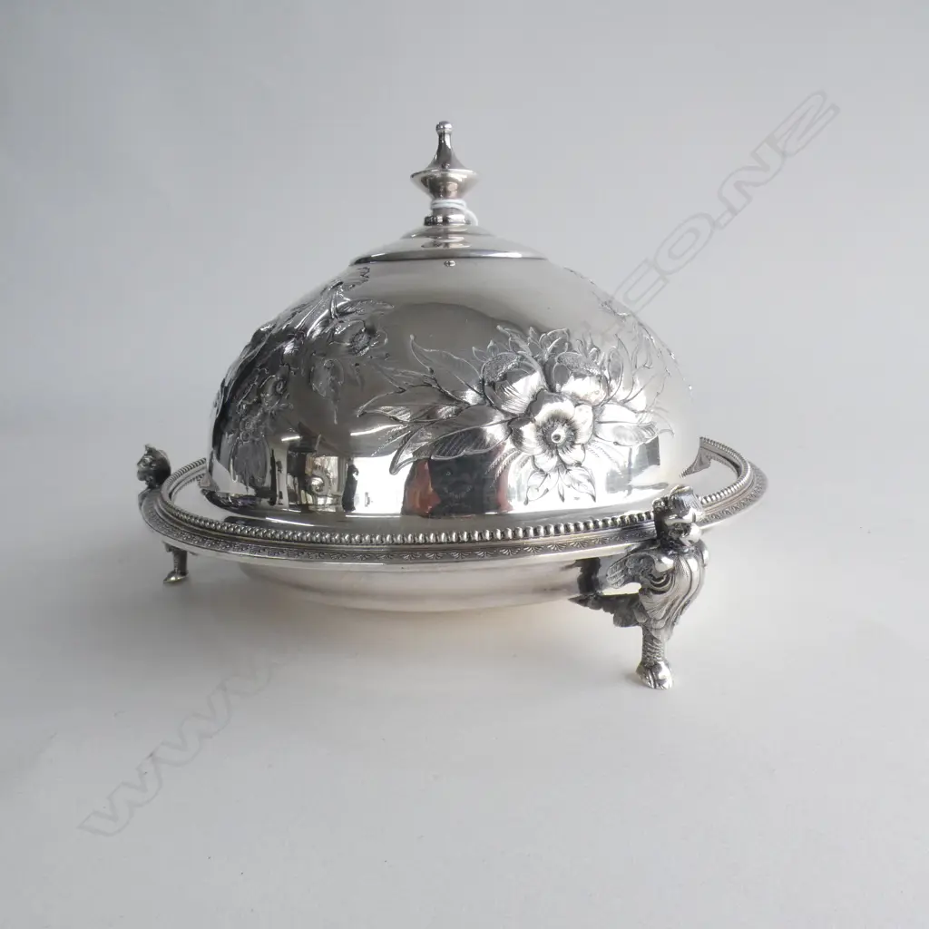 VICTORIAN SILVER PLATE BUTTER COOLER Image 1++