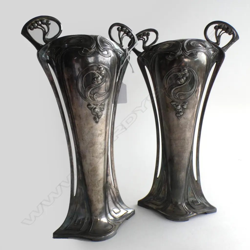 PR WMF ART NOUVEAU VASES H 310MM Image 1++