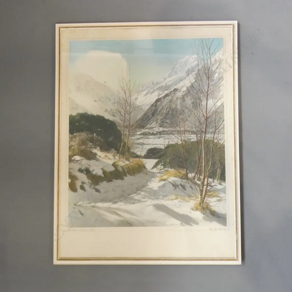 MT COOK LARGE HAND COLOURED PHOTO PRINT 600x500mm Image 1++