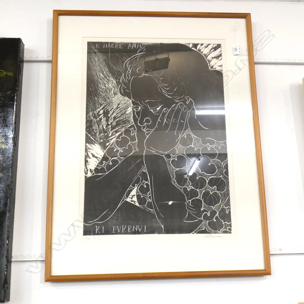 MARY FOREMAN E. HAERE2 2/20 WOODCUT 600x410mm Image 1++