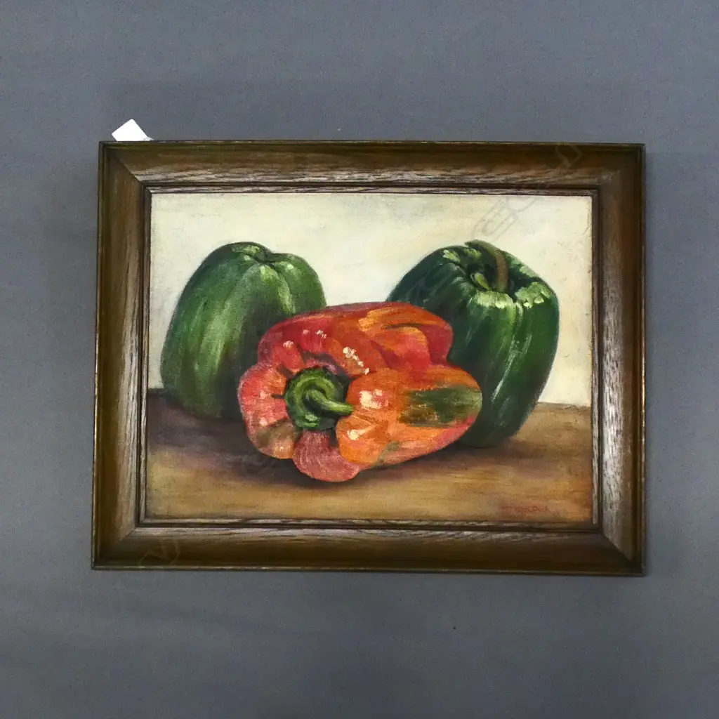 PATRICIA DICK STILL LIFE CAPSICUMS 290x390mm Image 1++