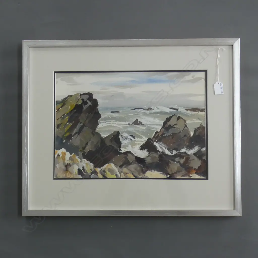 OLGA COX SEASCAPE GOUACHE 295x415mm  Image 1++