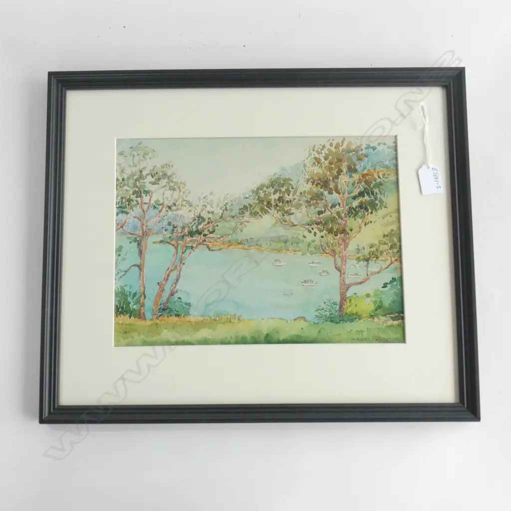 WILLIAM HENRY BUCK ECHO POINT ROSEVILLE CHASE WATERCOLOUR 1958 N/R 240x325mm Image 1++