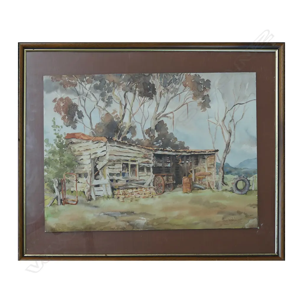 KAY WALSH W/C OLD FARM SHED 380x550mm Image 1++