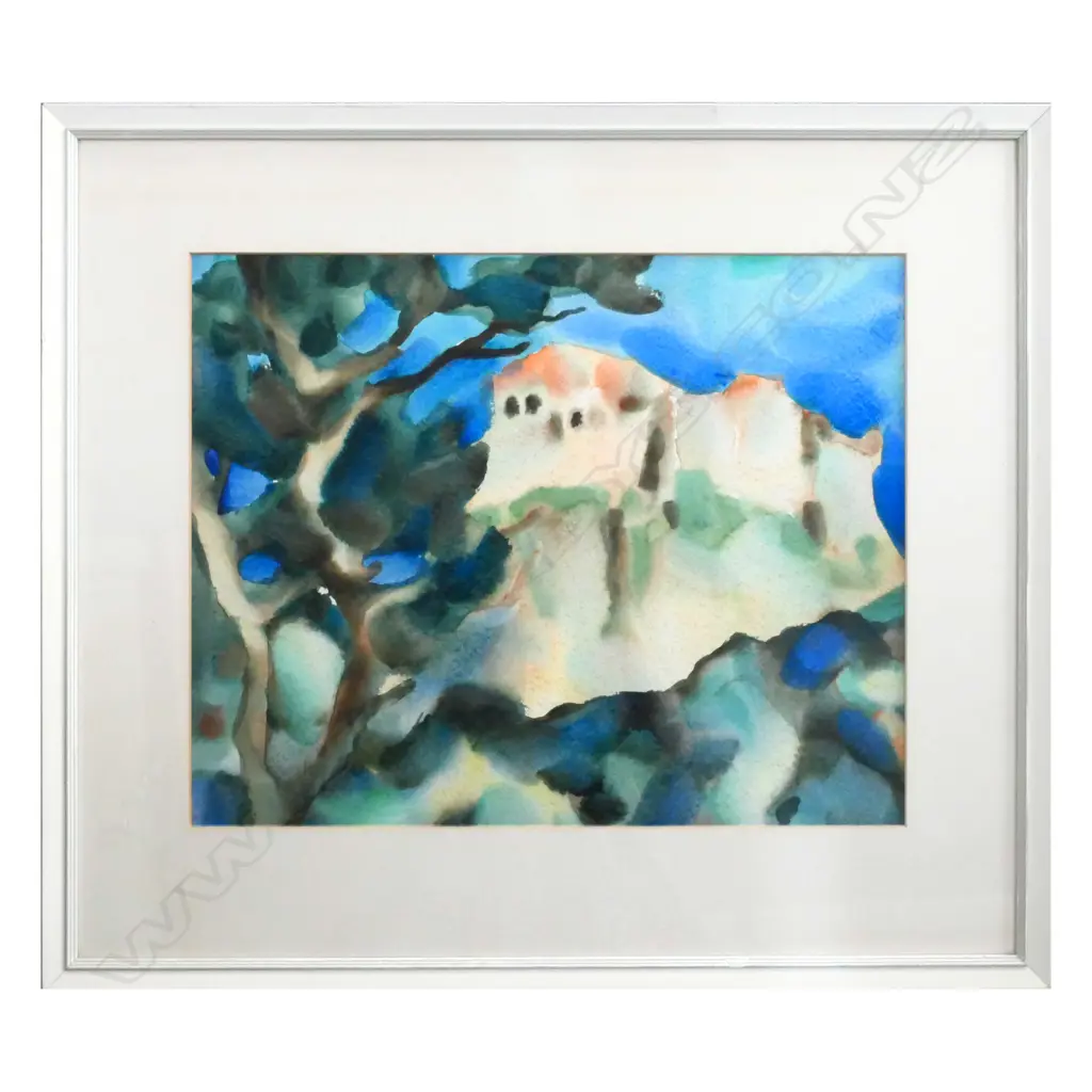 GERMAN CASTLE, WATERCOLOUR, SIGNED & ENTITLED TO REVERSE, 360 X 460mm Image 1++