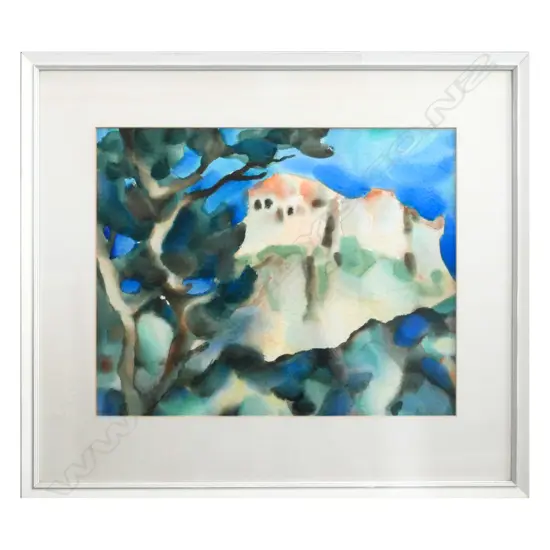 GERMAN CASTLE, WATERCOLOUR, SIGNED & ENTITLED TO REVERSE, 360 X 460mm