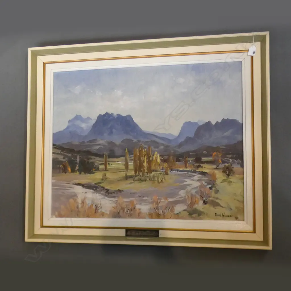PETER WILLIAMS OIL PAINTING - Mount Hikurangi on the East Cape 590x 740 mm Image 1++