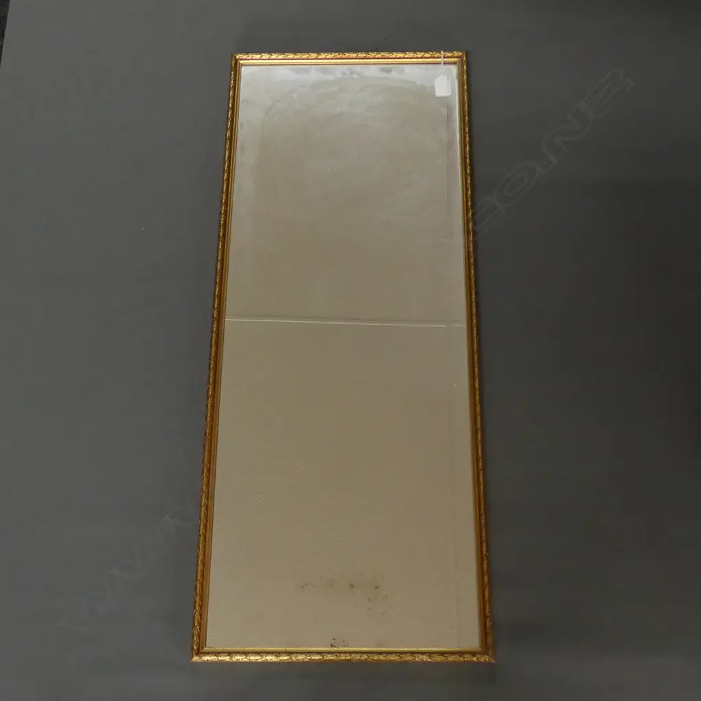 GILT FRAMED MIRROR 380 X 945MM Image 1++