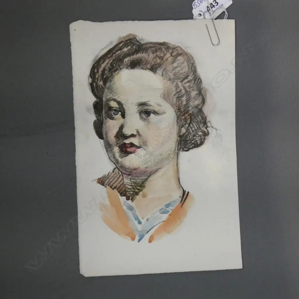 H.L. RICHARDSON W/C BARBARA? The artists daughter Image 1++
