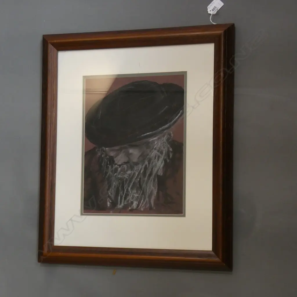 WATER COLOUR & CHARCOAL ON BOARD ' RESTING ON THE SABBATH'  SALLY SPALTER 300 X 230MM Image 1++