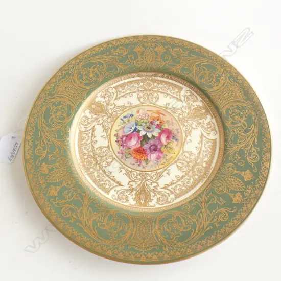 A Royal Worcester cabinet plate painted by Phillips