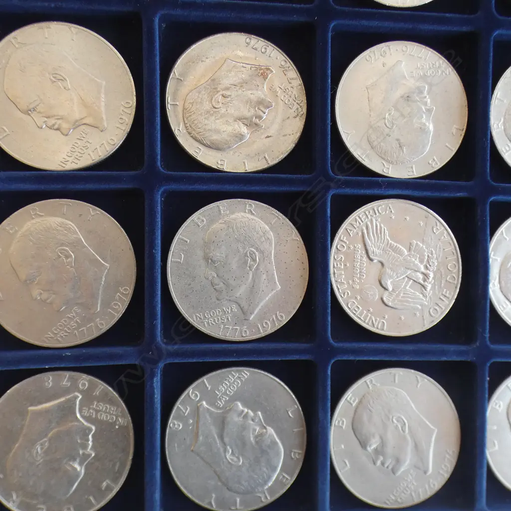 20 x USA $1 COINS UNC 1970'S  Image 1++