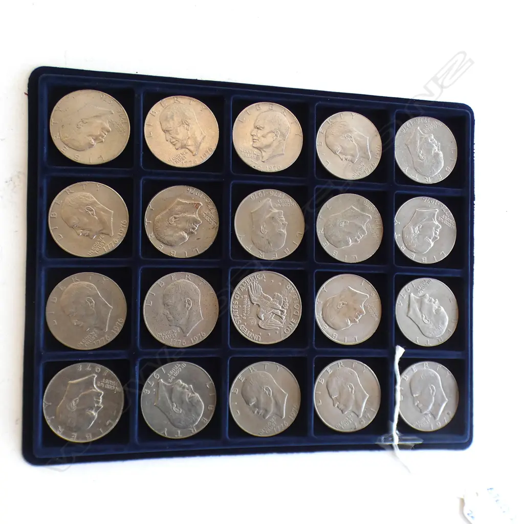 20 x USA $1 COINS UNC 1970'S  Image 1++