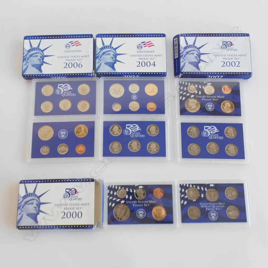 4X USA PROOF COIN SETS 2000. 2002. 2004 + 2006 Image 1++