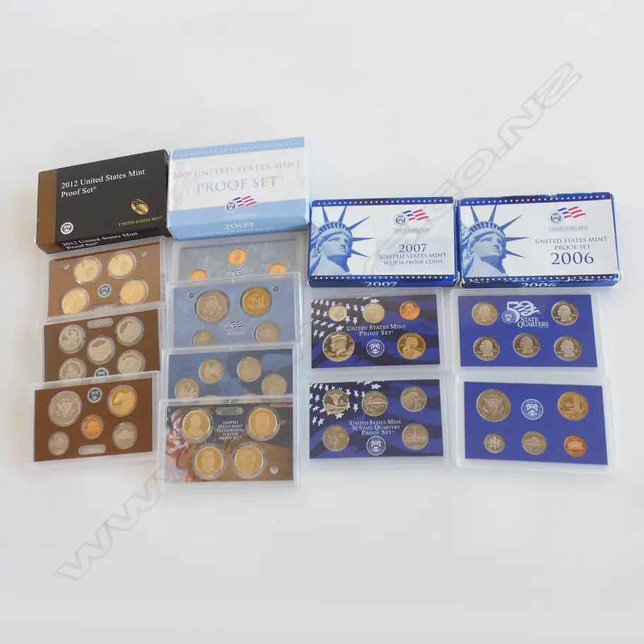 4X USA PROOF COIN SETS 2006. 2007. 2009 + 2012 Image 1++