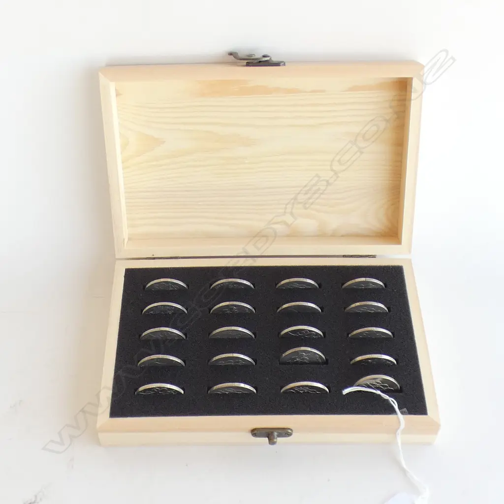 20 X  NZ 50cent COINS 1960'S TO 2004 IN BOX Image 1++