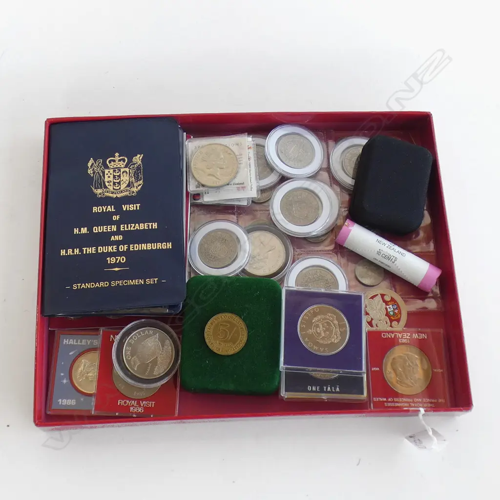 COLLECTION NZ COINS UNC SETS & $1's LOOSE COINS. ROLL10CENTS.1995 $10 UNC... Image 1++