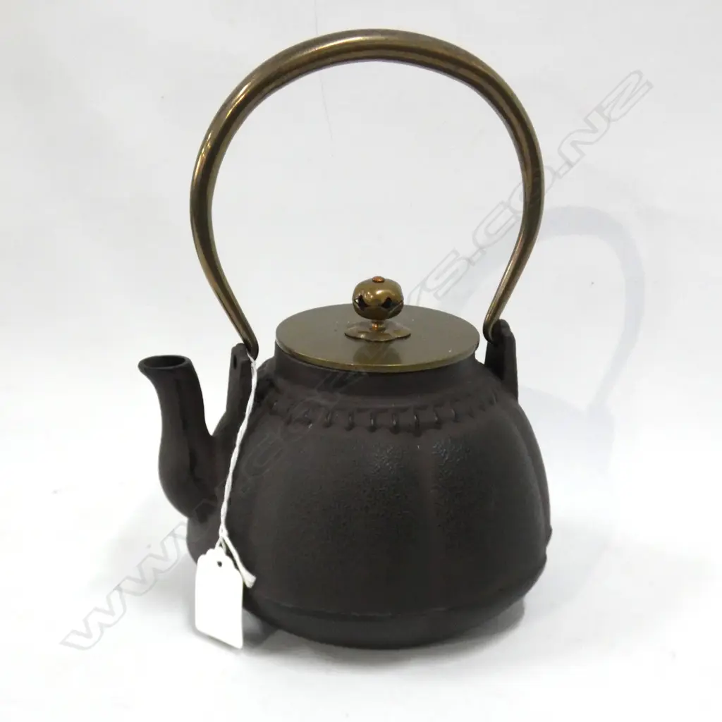 JAPANESE IRON TEAPOT H 230MM (INCL HANDLE) Image 1++