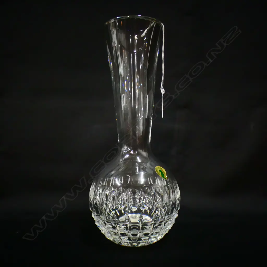 LG WATERFORD CRYSTAL 'CAROLINE' BUBBLE VASE H 290MM - IN ORIGINAL BOX  Image 1++