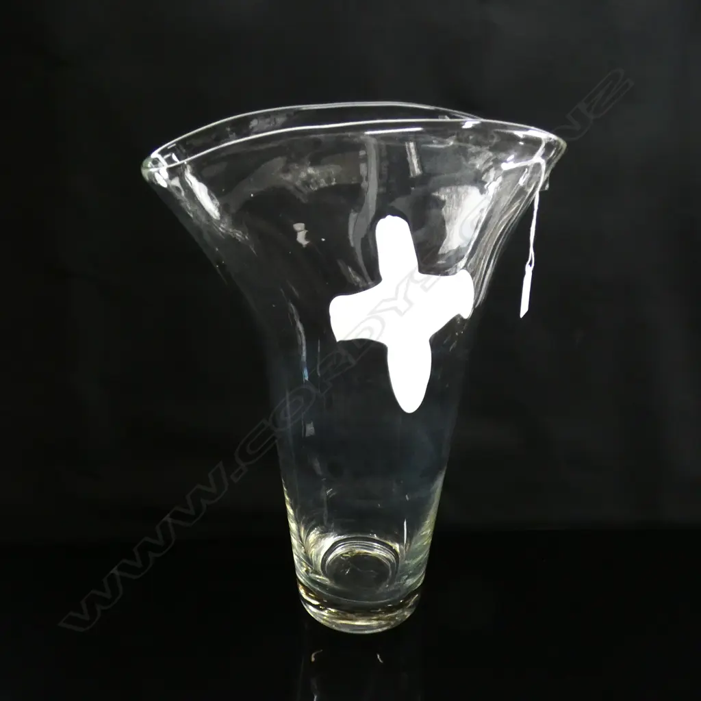 TALL ELEGANT GLASS VASE H 400 MM Image 1++