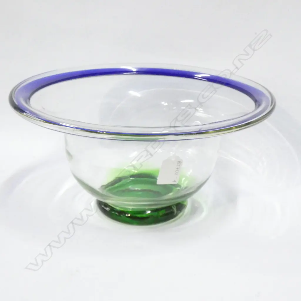 LARGE ART GLASS BOWL - SIGNED ARCHIMEDE SEGUSO '98 295MM H 180MM Image 1++