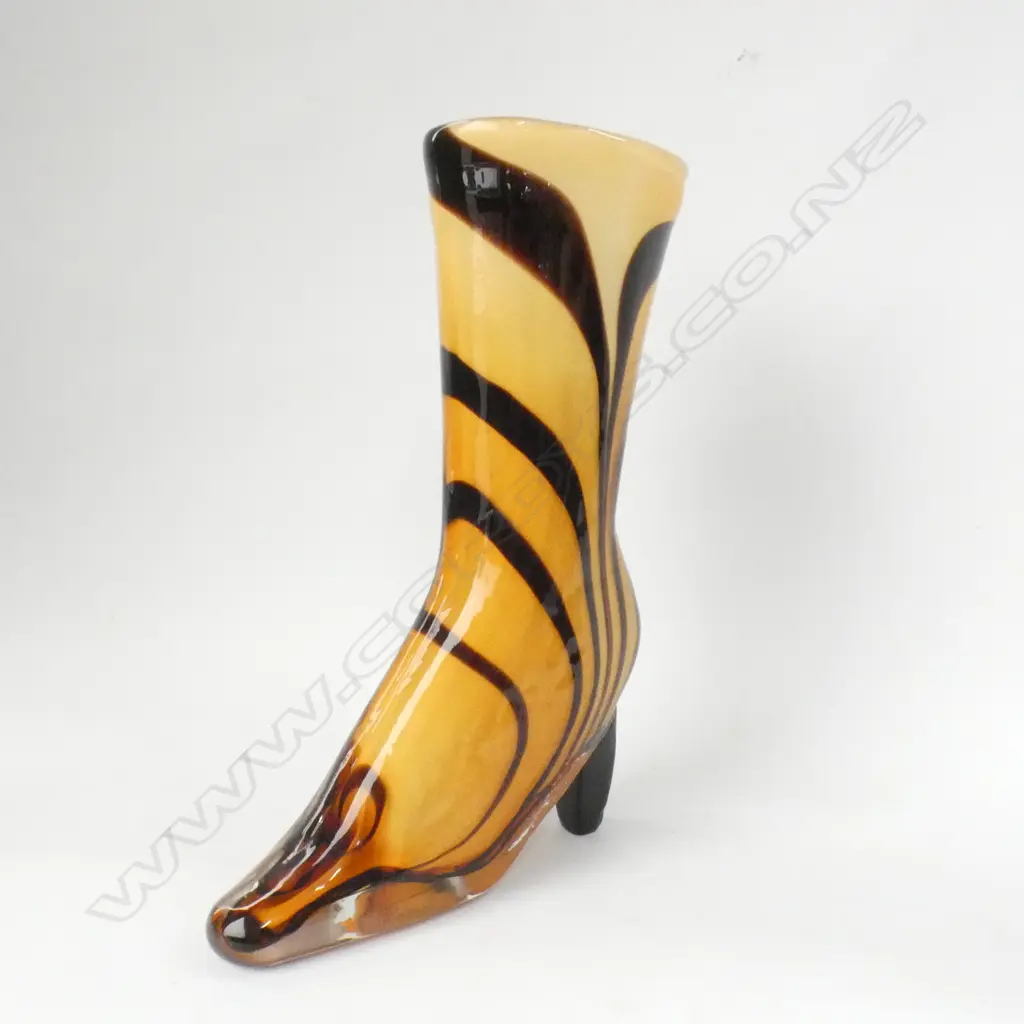 MURANO GLASS ANIMAL PRINT HIGH HEELED BOOT H. 265MM Image 1++
