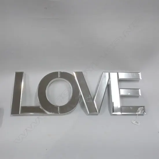WALL MIRROR SHAPED WITH LETTERS OF 'LOVE' L 780MM