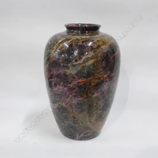 BLACK MARBLE VASE H.270mm