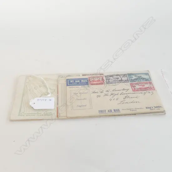 4 X NZ FIRST DAY COVERS INTERNATIONAL ADDRESSES 1935 ETC. 