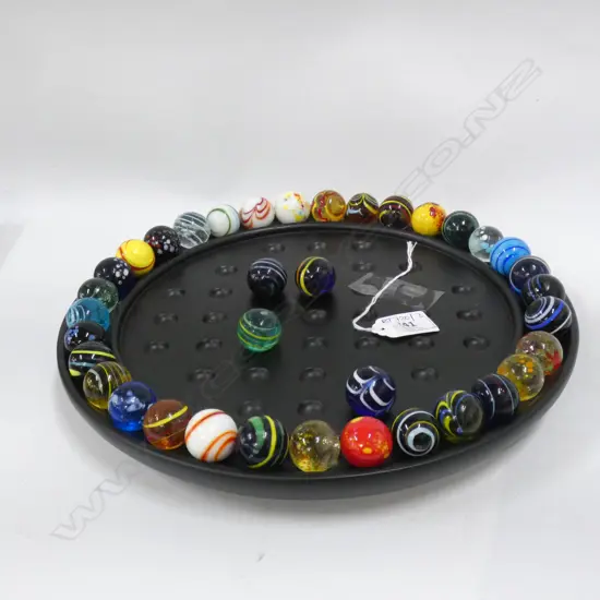 MARBLES SOLITAIRE GAME 300mm dia
