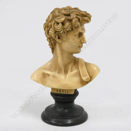 RESIN BUST OF MICHELANGELO'S DAVID H 140 MM