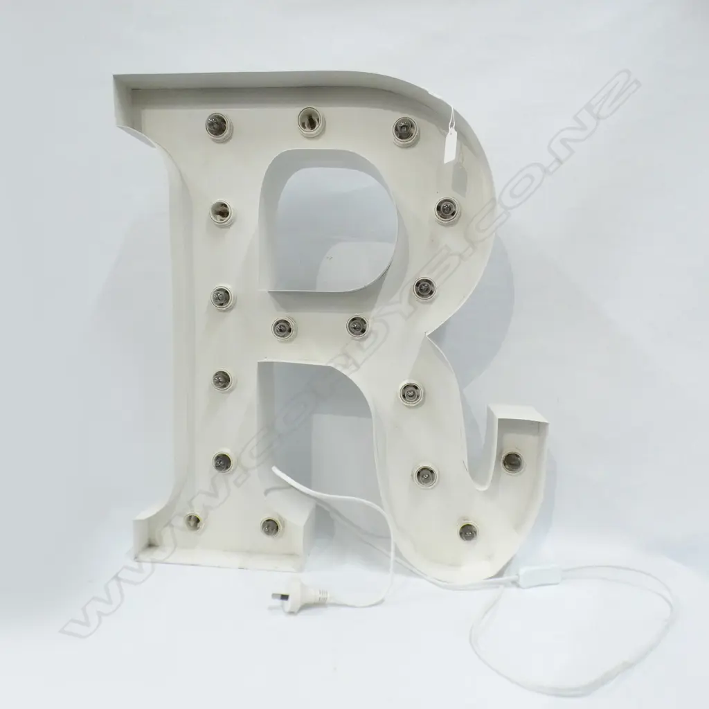 MARQUEE LETTER LIGHT 'R' H.610mm Image 1++