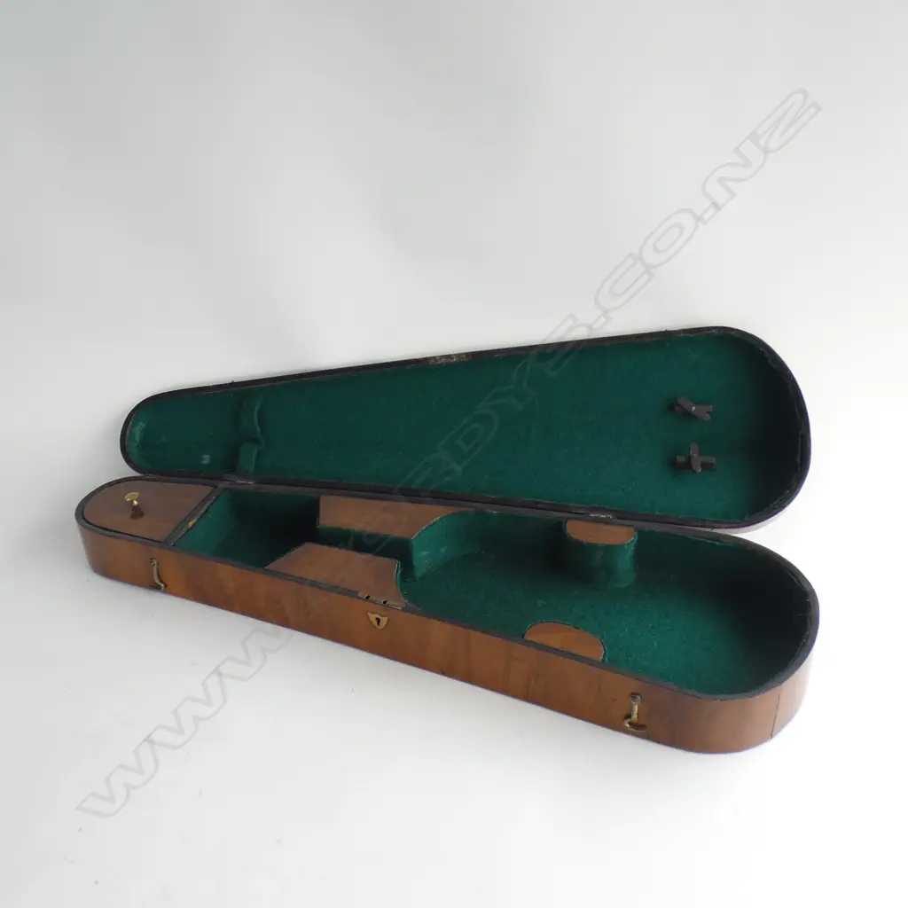 ANTIQUE WALNUT VIOLIN CASE L.760mm Image 1++