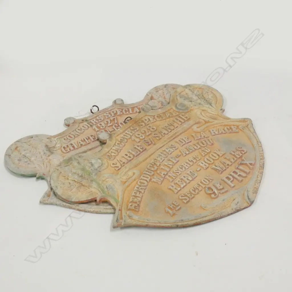 PR FRENCH METAL PLAQUES L 280MM Image 1++