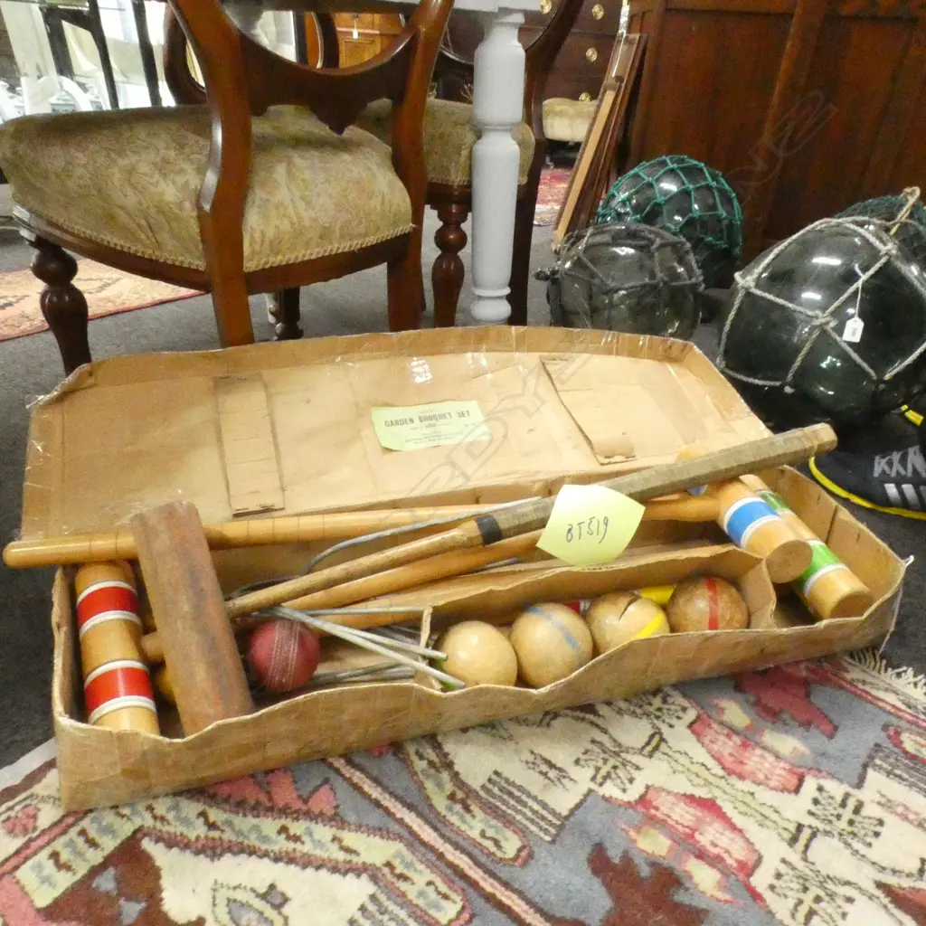 'APEX' GARDEN CROQUET SET, IN BOX Image 1++
