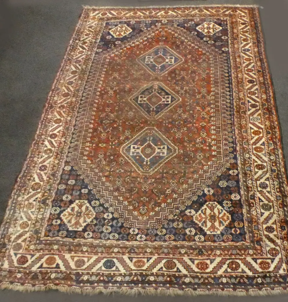 ANTIQUE LG HAND KNOTTED PERSIAN  RUG 3150x2300mm Image 1++