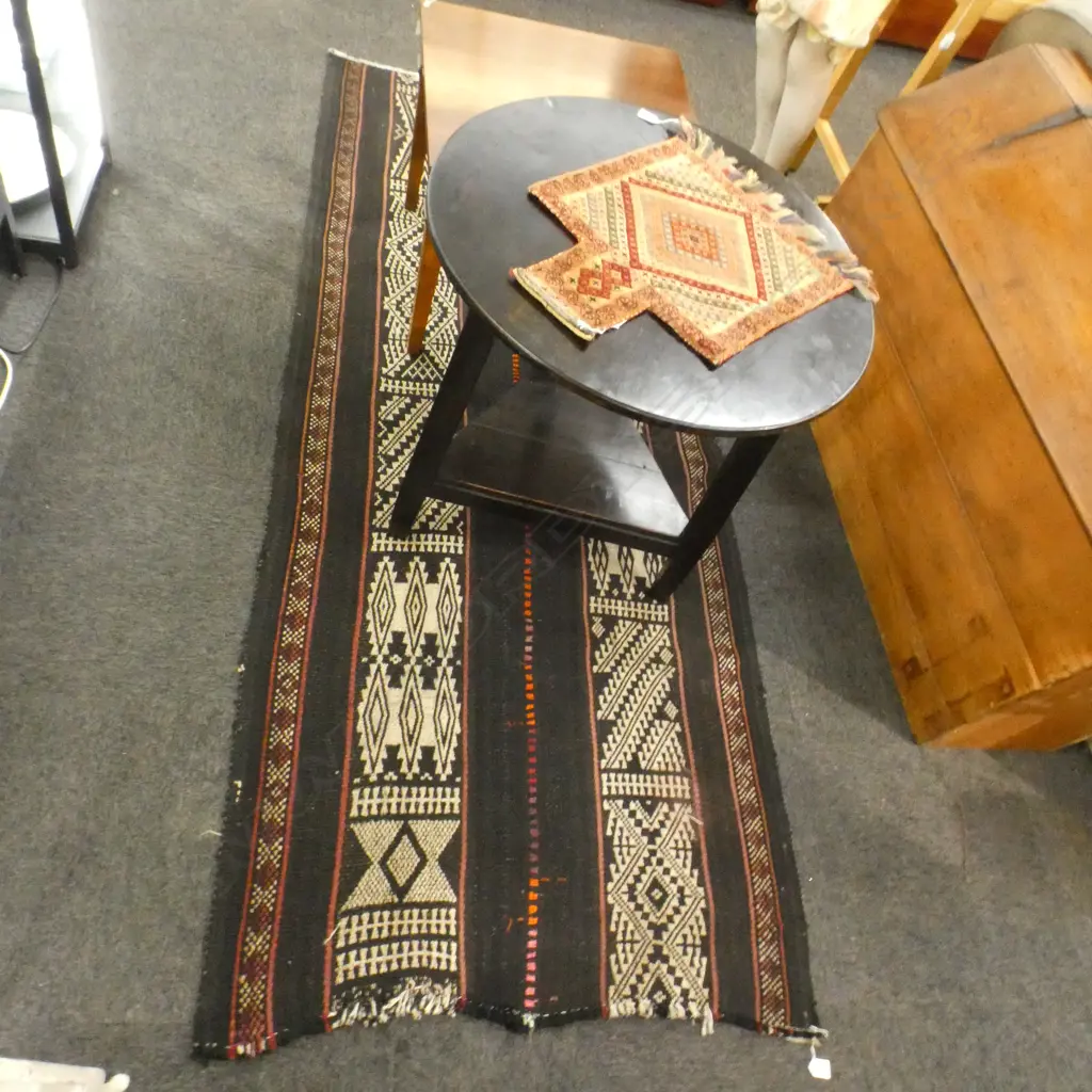 HAND WOVEN FLAT WEAVE RUNNER 2500x1020mm Image 1++