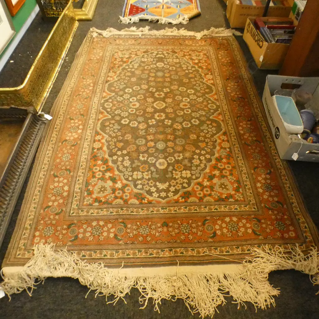 HAND KNOTTED WOOL PILE RUG 1820x1180mm Image 1++