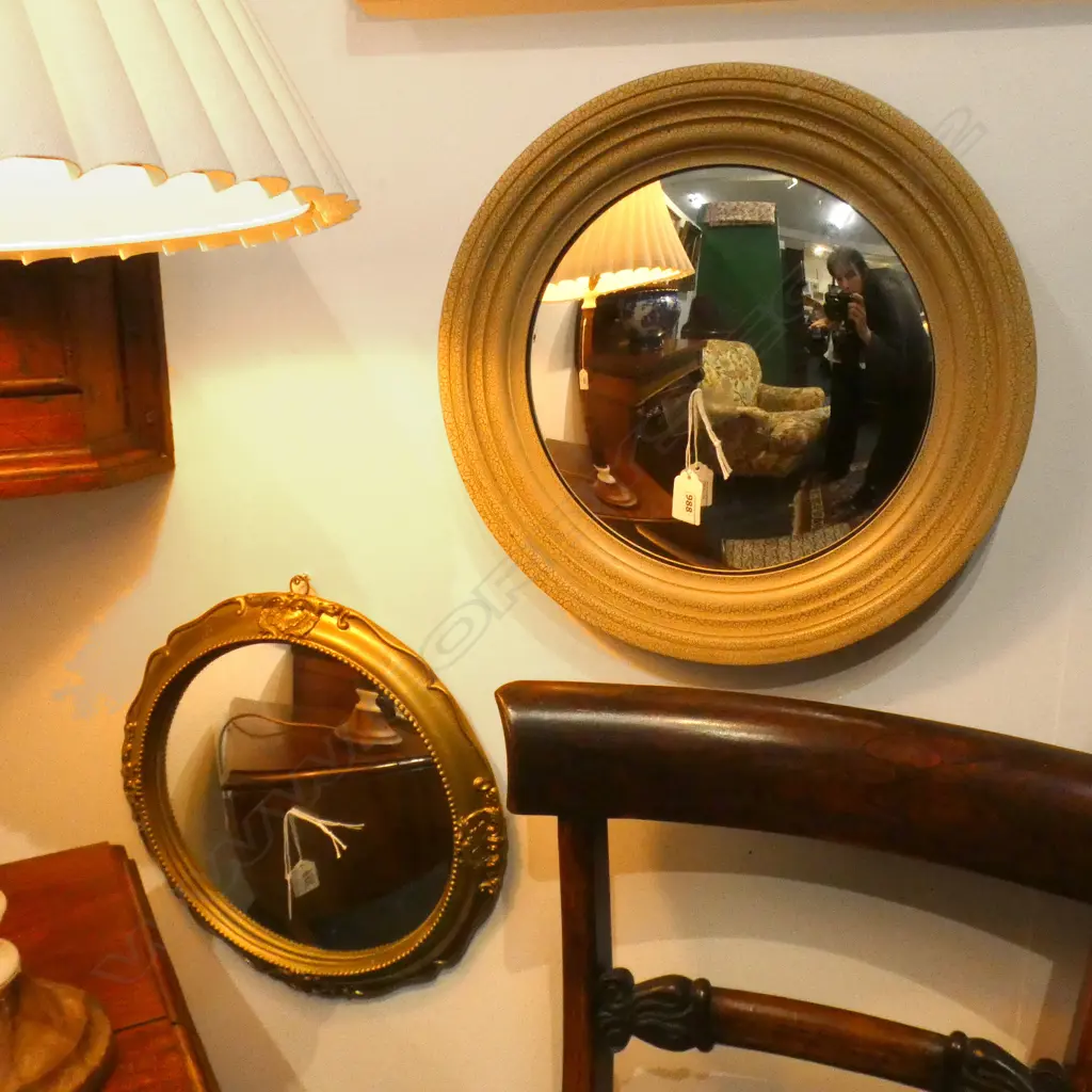 2 CIRCULAR CONVEX MIRRORS 395mm dia Image 1++